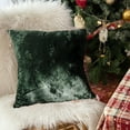 thumbnail image 1 of JGJJUGN Crystal Velvet Throw Pillow Cover, Soft Decorative Cushion Case, Luxurious 18x18 Pillow Cover for Sofa, Couch, Bed, Living Room - Black, Dark Blue, Red, Coffee, Green Options, 1 of 6