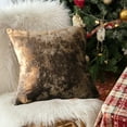 thumbnail image 1 of JGJJUGN Crystal Velvet Throw Pillow Cover, Soft Decorative Cushion Case, Luxurious 18x18 Pillow Cover for Sofa, Couch, Bed, Living Room - Black, Dark Blue, Red, Coffee, Green Options, 1 of 6
