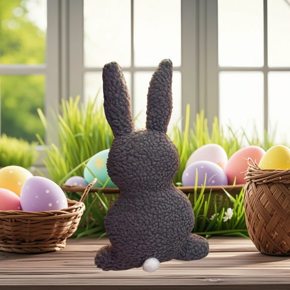 JGJJUGN Easter Bunny Pillow | Plush Rabbit Cushion | Lamb's Wool Decorative Pillow | Soft Polyester Throw Pillow | Snuggle Pillow for Home Decor | Adorable Gift Idea | 35x20 cm