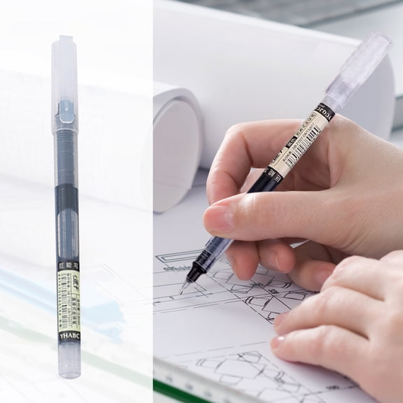 JGJJUGN Fast-Drying Rollerball Pen | Gel Ink Ballpoint Pen | Black Ink Writing Pen | 0.5mm Fine Point | Smooth Writing Tool for Office & Home