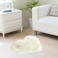 thumbnail image 1 of JGJJUGN Faux Sheepskin Rug Non-Slip Area Rug Soft Carpet Mat Decorative Floor Mat Multi-Purpose Cushion Warm Polyester Heart-Shaped 40x50cm for Home Decor, 1 of 2