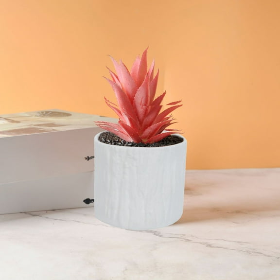 JGJJUGN Faux Tree Bark Plastic Planter Pot for Succulents, Cacti & Herbs - Indoor/Outdoor Flower Pot - Lightweight, Versatile Colors Available