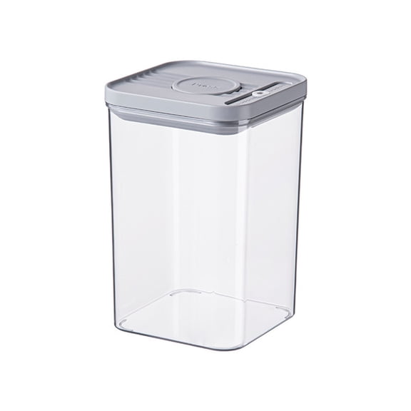 JGJJUGN Food Grade PET Transparent Plastic Storage Can, Leakproof Sealed Container, Stackable Organizer for Dry Food, Refrigerator Storage Solution