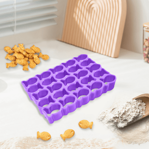 JGJJUGN Goldfish-Shaped Dough Cutter for Efficient Baking 25-Fish Molds Cutters for Enthusiasts Versatile Mini Goldfish Cookie Cutters Set