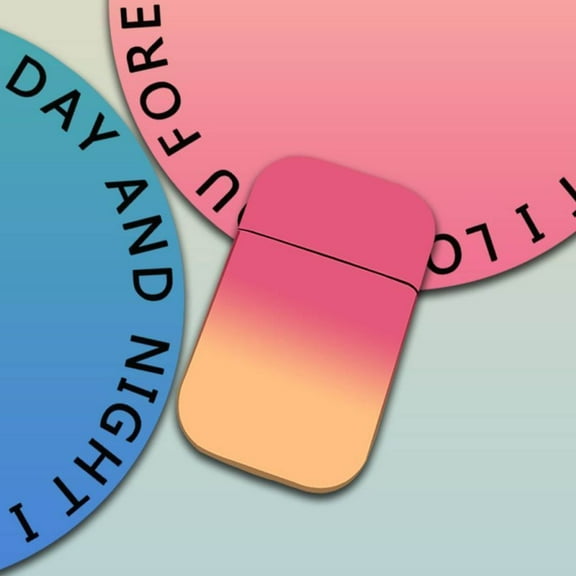 JGJJUGN Gradient Color Pink Windproof Inflatable Lighter Double Torch for Cigar Candle BBQ Camping Smoking Accessories