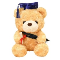 JGJJUGN Graduation Bear Plush Toy | Bachelor Bear Doll | Plush Graduation Souvenir | Commemorative Bear for Graduation Season | Soft Plush Doll with Hat | Perfect Gift for Ceremony