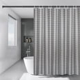thumbnail image 1 of JGJJUGN Gray Checkered Shower Curtain Waterproof Polyester Fabric Tub Decor for Bathroom Dry Wet Separation with Hooks 180x200cm, 1 of 6