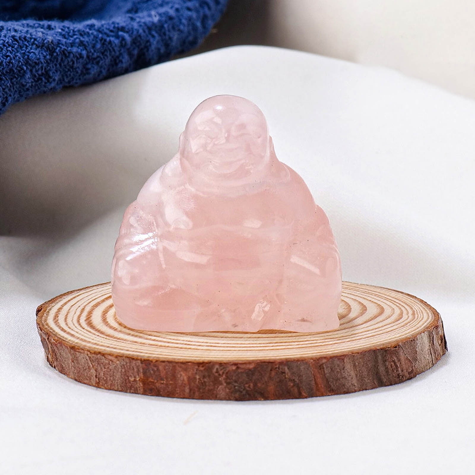 JGJJUGN Green Aventurine Carved Laughing Buddha for Good Luck, Wealth ...