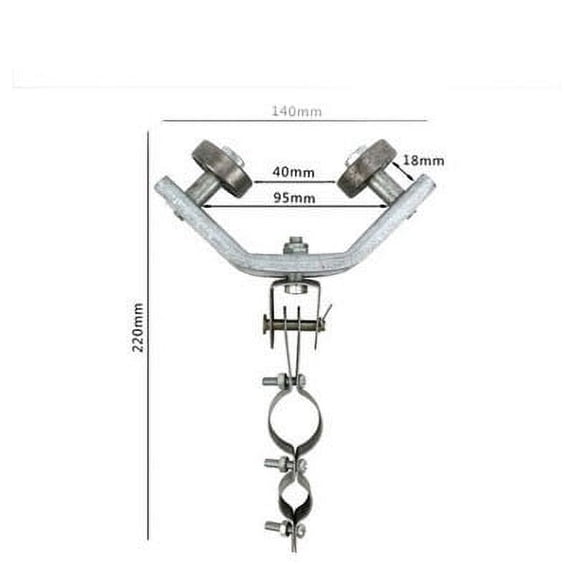 JGJJUGN Heavy-Duty Leg Pulley Hoist – Round & Flat Cable Pulley System, Industrial Steel Rope Off Pulley, Double Bearing Design, Multifunctional Assembly for Cranes & Lifting Applications