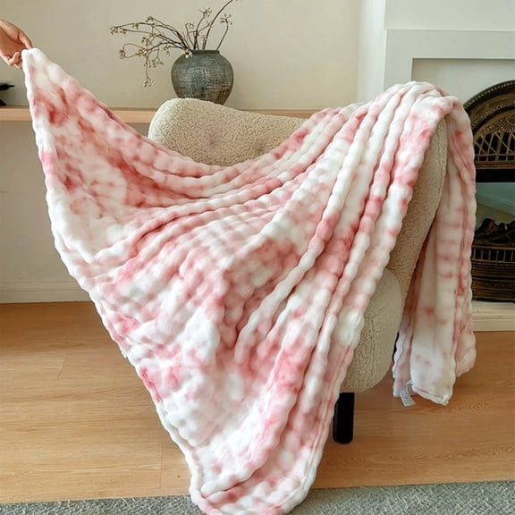 JGJJUGN Imitation Rabbit Hair Fleece Blanket | Soft Flannel Nap Blanket | Cozy Sofa Cover | Warm Air Conditioning Throw | Multi-Purpose Home Accessory 100x70cm