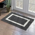 thumbnail image 1 of JGJJUGN Indoor Outdoor Front Door Mat - All Weather, Non-Slip, Easy Clean Porch Entry Rug for Dirt & Rain - Versatile Welcome Mat, 31.5x20in, Black Gray, 1 of 7