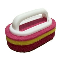 JGJJUGN Kitchen Sponge with Handle, Dishwashing Brush for Pots and Pans Cleaning, Fast Foaming Sponge Tool, Multi-Scene Use for Kitchen & Bathroom