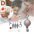 thumbnail image 1 of JGJJUGN Leather Hot Air Balloon Pendant DIY Kit, Hand Sewn Mini Keychain, Craft Material Package for Personalized Gifts and Handmade Projects, 1 of 9