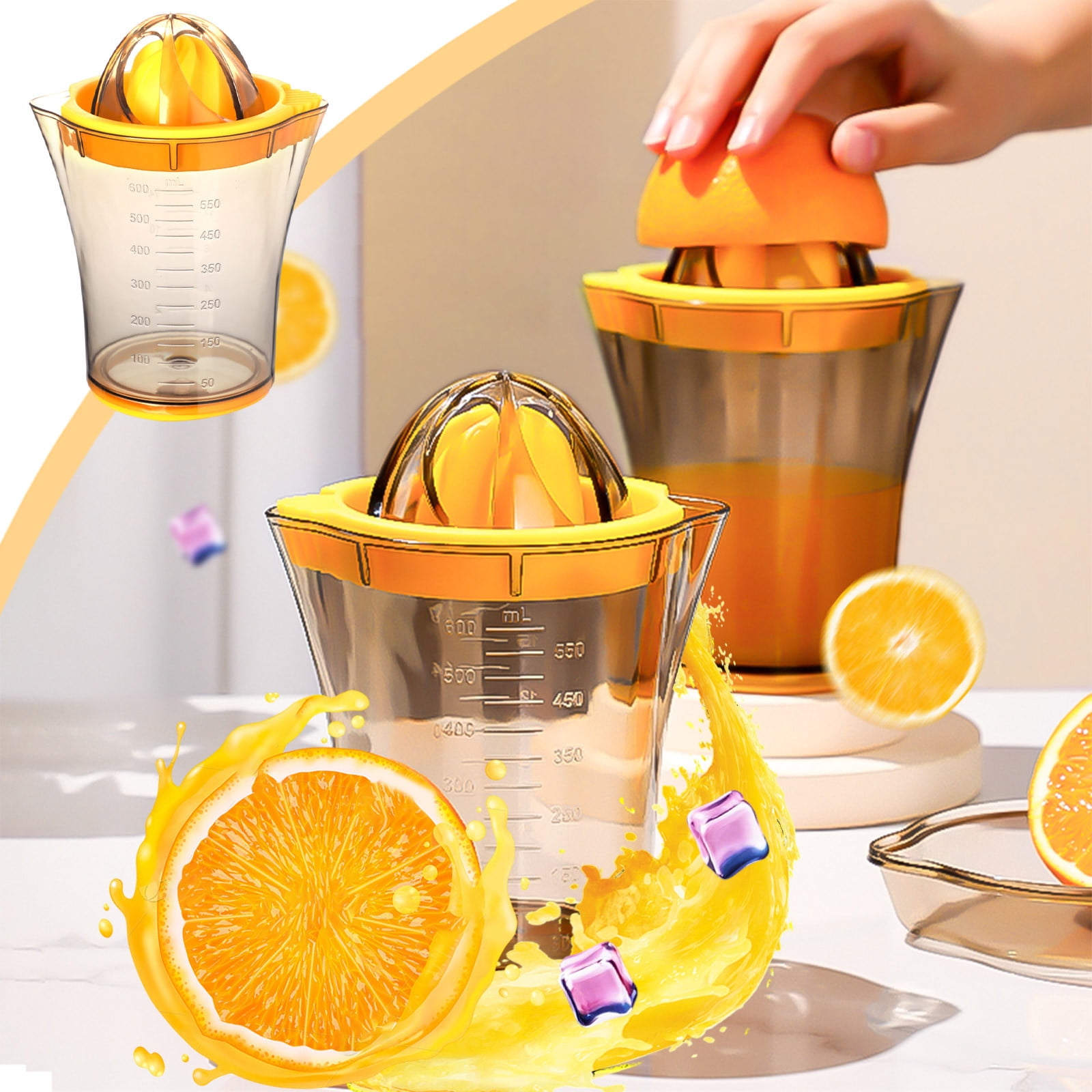 Screw-Top Lemon Squeezer - Handheld Citrus Juicer For Lemons, Limes, Oranges - Portable For Kitchen & Travel