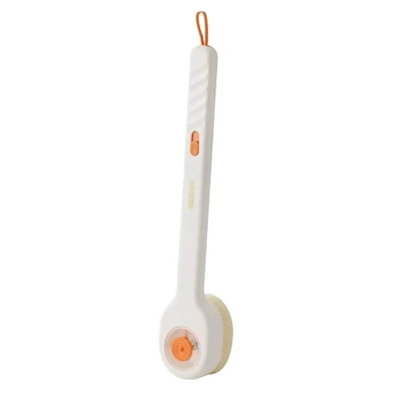 JGJJUGN Liquid Bath Brush with Long Handle, Shower Brush for Back, Body Scrubber, Exfoliating Bath Tool, Ergonomic Shower Accessory, Soft Nylon Bristles for Gentle Cleaning and Scrubbing