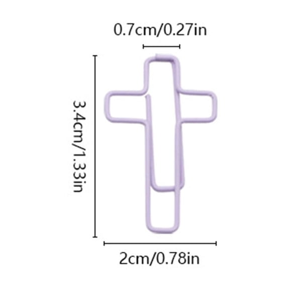 JGJJUGN Macaron Color Cross Paper Clips, Creative Office Clips, Unique Shape Paper Clips, Fun Office Supplies, Organize Documents, Ideal for Home or Office Use