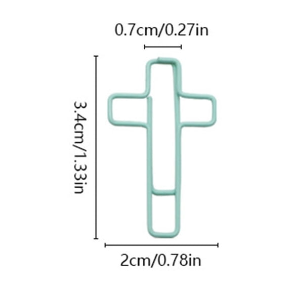 JGJJUGN Macaron Color Cross Paper Clips, Creative Office Clips, Unique Shape Paper Clips, Fun Office Supplies, Organize Documents, Ideal for Home or Office Use