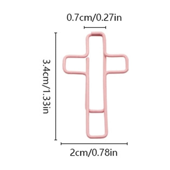 JGJJUGN Macaron Color Cross Paper Clips, Creative Office Clips, Unique Shape Paper Clips, Fun Office Supplies, Organize Documents, Ideal for Home or Office Use