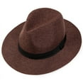 thumbnail image 1 of JGJJUGN Men's Top Hat, Linen Sunshade Hat, Cowboy Hat for Travel, Leisure, Middle-aged & Elderly, Flat Edge with Handstitched Design, Stylish Sun Protection, 1 of 1