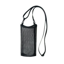 JGJJUGN Mesh Water Bottle Carrier Bag with Adjustable Strap | Multi-Purpose Insulated Cup Cover | Outdoor Travel Storage for Beverages and Umbrellas