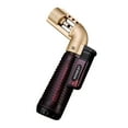 thumbnail image 1 of JGJJUGN Metal Butane Torch Lighter, Mini Handheld Blow Torch, Adjustable Flameless Kitchen BBQ Lighter, Windproof Flameproof Burner, Rechargeable Welding Gun, High-Temperature Gas Igniter, 1 of 3