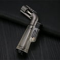 thumbnail image 1 of JGJJUGN Metal Butane Torch Lighter, Mini Handheld Blow Torch, Adjustable Flameless Kitchen BBQ Lighter, Windproof Flameproof Burner, Rechargeable Welding Gun, High-Temperature Gas Igniter, 1 of 5