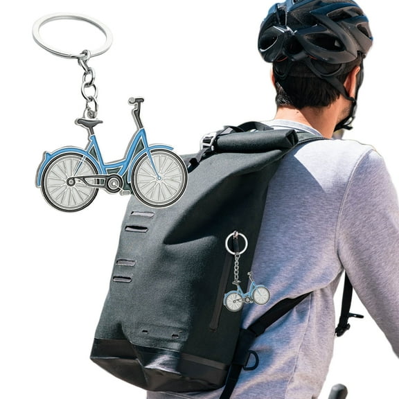 JGJJUGN Metal Key Fob Keychain Holder - Durable Alloy Pendant for Luggage, Purses, and Bags - Bike Charm Keyring for Organizing Keys and Accessories - Stylish Travel Gift