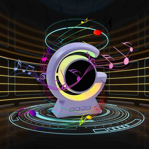 JGJJUGN Mini Bluetooth Speaker with Colorful LED Lights, Wireless Portable Sound System, High Quality Audio, 5W Output, 10M Range, Rechargeable Battery, Ideal for Home and Outdoor Use