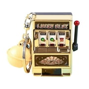 JGJJUGN Mini Slot Machine Keychain Pendant Fun Lucky Casino Themed Gift for Netizens and Gamblers