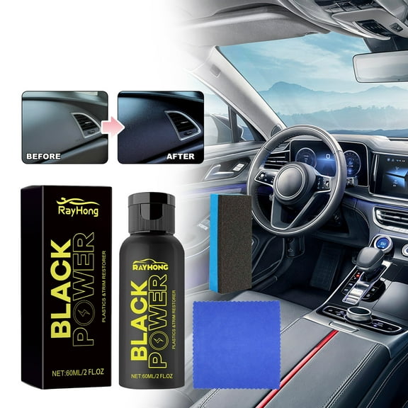 JGJJUGN Multifunctional Automotive Plastic Refurbishment Coating Agent | Interior Restorer | Plastic Revitalizing Spray | Car Detailing Enhancer | Long-Lasting Protection | Easy Application 60ml