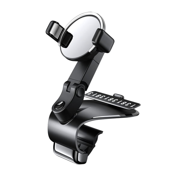 JGJJUGN Multifunctional Car Phone Holder 1200° Rotating Dashboard Mount with HUD Display for Easy Viewing in Vehicle