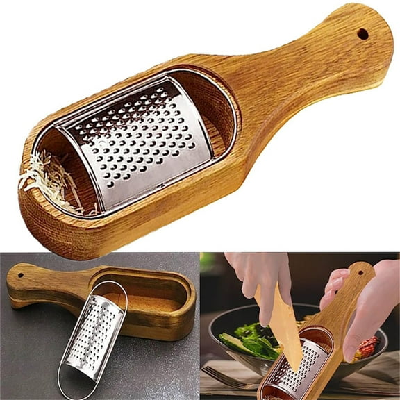JGJJUGN Multifunctional Stainless Steel Vegetable Cutter, Kitchen Garlic Grinder, Cheese Grater, Ergonomic Handheld Shredder for Vegetables, Potatoes, Chocolate, Easy Clean & Storage