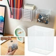 thumbnail image 1 of JGJJUGN Non-Perforated Wall Mounted Storage Organizing Box, Transparent Refrigerator Side Door Container, Desktop Organizer for Stationery and Cosmetics, Ideal for Home and Office Use, 2-Pack, 1 of 9