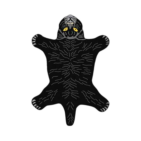 JGJJUGN Non-Slip Bathroom Mat Cartoon Design Soft Area Rug Funny Animal Print Bath Mat Kitchen Carpet 17.7x29.5 Inches Irregular Shape Absorbent Floor Mat for Home Decor