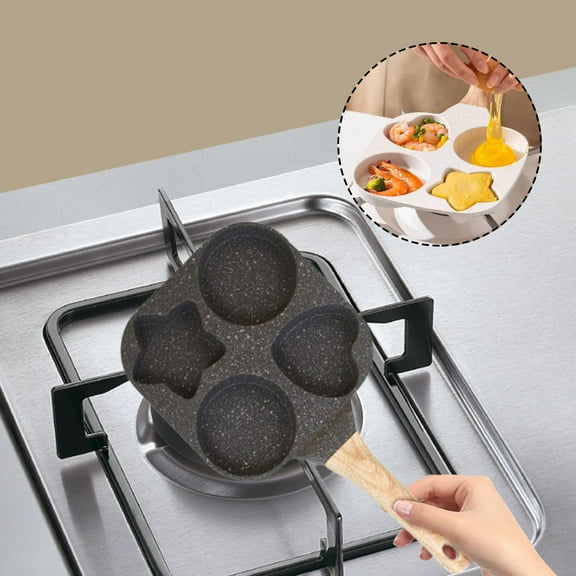 JGJJUGN Non-Stick Frying Pan Hamburger Maker Maifan Stone Omelette Pan Induction Compatible Deep Flat-bottom Cookware for Easy Cooking