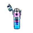 thumbnail image 1 of JGJJUGN Outdoor Transparent Double Charging Lighter, Rechargeable Arc Lighter, Waterproof Lighter with Flashlight, Portable Lighter, Fashionable Smoking Accessory, Type-C Charging, Sealed Design, 1 of 2