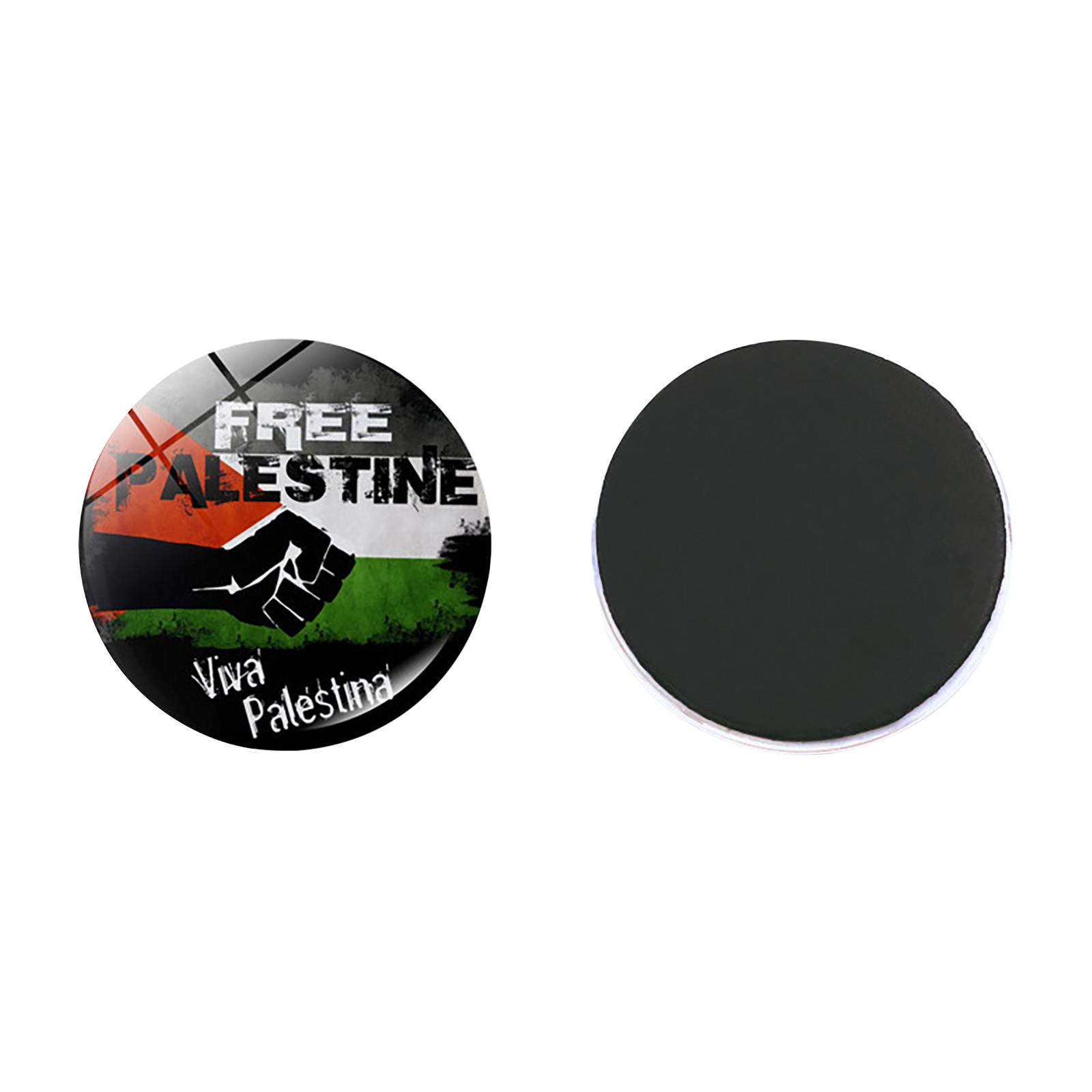 JGJJUGN Palestine Flag Refrigerator Sticking Crystal Glass Palestine