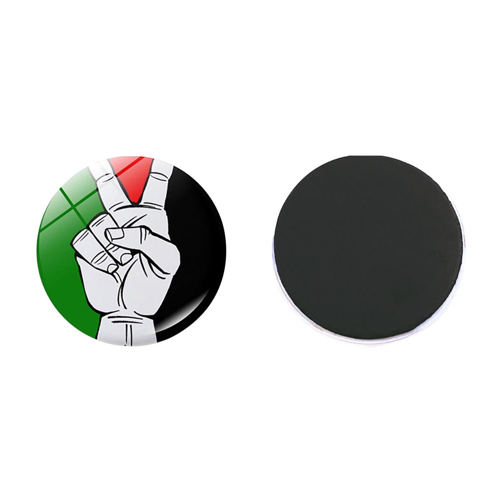 JGJJUGN Palestine Flag Refrigerator Sticking Crystal Glass Palestine