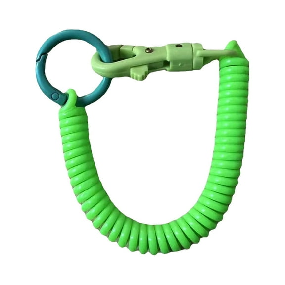 JGJJUGN Plastic Spring Rope Key Chain, Telescopic Spring Lanyard, Mobile Phone Anti-Loss Strap, Keyring Holder, Versatile Key Organizer, Travel Essential