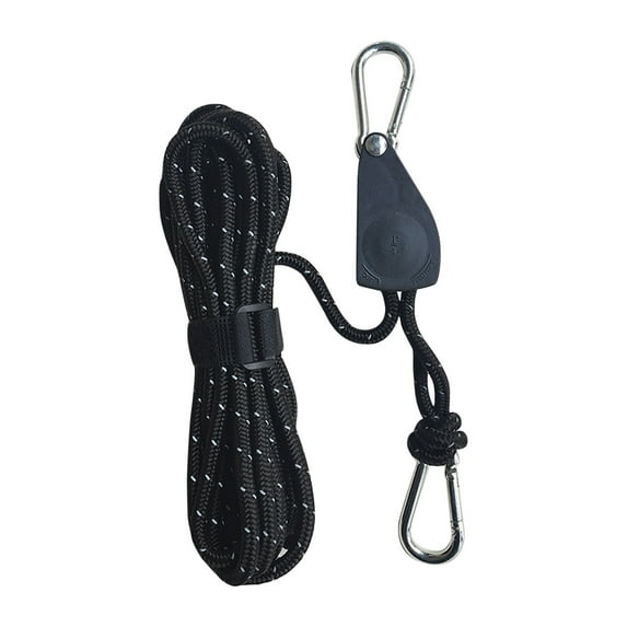 JGJJUGN Portable Adjustable Camping Rope with Pulley System for Tension, Waterproof and Reflective Cord