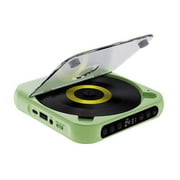 JGJJUGN Portable Bluetooth CD Player Compact Rechargeable HiFi Sound with AUX/USB, Built-in Speakers, LCD Display for Music Lovers