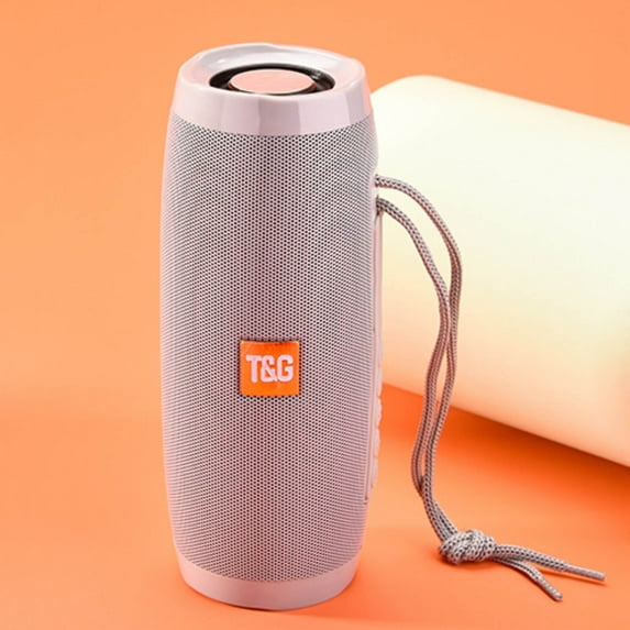 JGJJUGN Portable Bluetooth Speaker Wireless LED Luminous Outdoor Radio with Strong Bass, AUX Input, and FM Radio, Latest Bluetooth 5.0