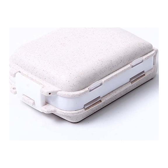 JGJJUGN Portable Mini Tablet Dispensing Box, Medication Storage Container, Pill Organizer, Tri-Layer Sealed Storage, Travel Pill Dispenser, Ideal for Home and On-the-Go Use