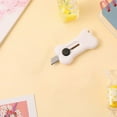 thumbnail image 1 of JGJJUGN Portable Mini Utility Knife, Cute Paper Cutter, Retractable Craft Knife, Stainless Steel Box Cutter, Ideal for Office, Home, and Craft Use, Easy to Carry and Store, 1 of 1