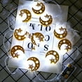 thumbnail image 1 of JGJJUGN Ramadan Eid Decor LED Lights - 10-Pack Golden Star and Moon Lantern String Lights - Warm White Multicolor Festive Battery-Powered Home Room Decoration - Indoor Use Only, 5.42ft, 1 of 3