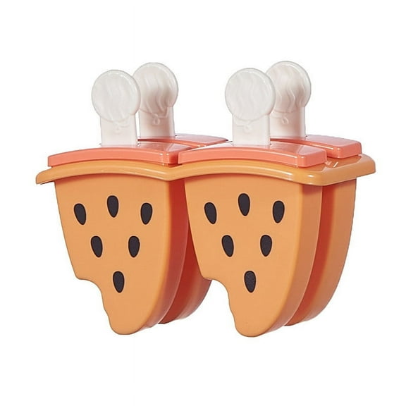 JGJJUGN Reusable Popsicle Molds, Ice Cream Maker Tray, Easy Release Popsicle Kit, DIY Frozen Treats, Homemade Ice Pop Molds, Silicone Popsicle Molds, Fun Dessert Maker, 4-Cavity Popsicle Set