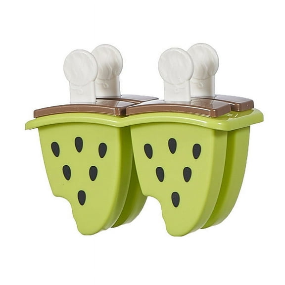 JGJJUGN Reusable Popsicle Molds, Ice Cream Maker Tray, Easy Release Popsicle Kit, DIY Frozen Treats, Homemade Ice Pop Molds, Silicone Popsicle Molds, Fun Dessert Maker, 4-Cavity Popsicle Set