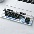 thumbnail image 1 of JGJJUGN Russian True Mechanical Keyboard Wired Gaming Keyboard Hot Swap Mechanical Gaming Keyboard Compact 98-Key RGB Backlit Keyboard with Ergonomic Design USB-C Interface, 1 of 9
