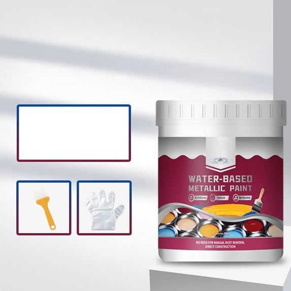 JGJJUGN Rust Converter Paint, Metallic Finish Paint, Rust Remover, Metal Protection Coating, Rust Neutralizer, 300ml for Automotive & Outdoor Furniture, Fast Drying, Multi-Color Options