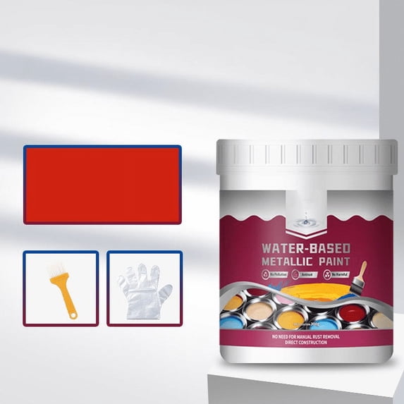 JGJJUGN Rust Converter Paint, Metallic Finish Paint, Rust Remover, Metal Protection Coating, Rust Neutralizer, 300ml for Automotive & Outdoor Furniture, Fast Drying, Multi-Color Options